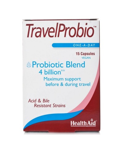 HEALTH AID TRAVEL PROBIO 15CAPS