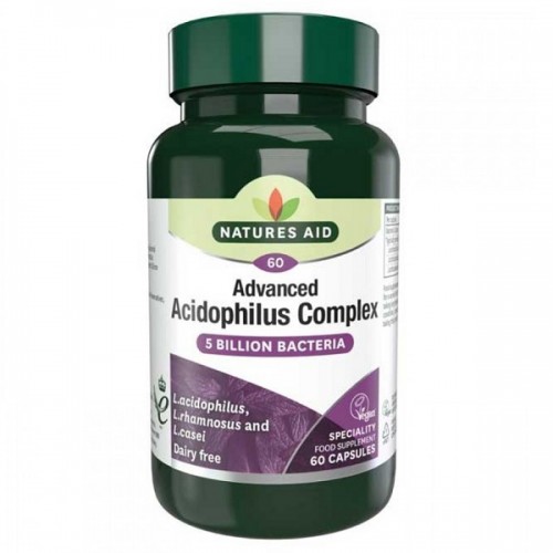 NATURES AID ACIDOPHILUS COMPLEX 5 BILLION BACTERIA 60caps