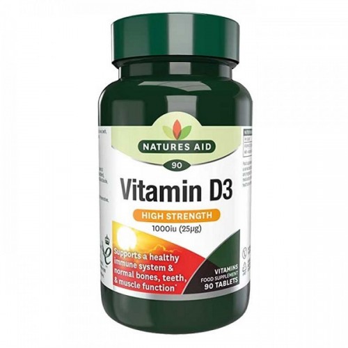 NATURES AID VITAMIN D3 1000IU 25μg 90tabs