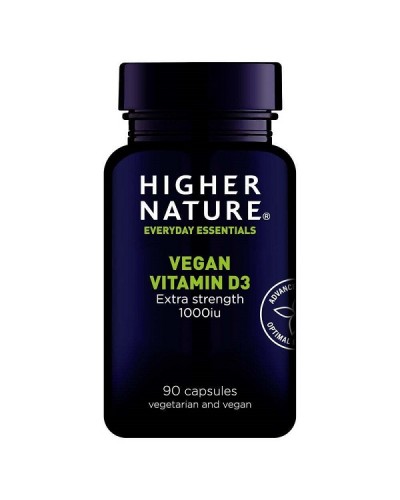 HIGHER NATURE VEGAN VITAMIN D3 1000iu 90caps