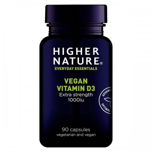 HIGHER NATURE VEGAN VITAMIN D3 1000iu 90caps