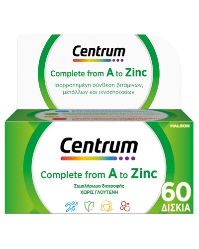 CENTRUM COMPLETE FROM A TO ZINC 60tabs