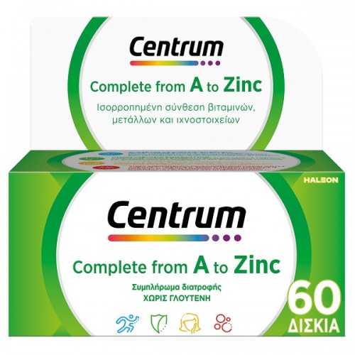 CENTRUM COMPLETE FROM A TO ZINC 60tabs