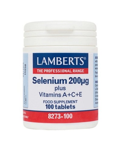 LAMBERTS SELENIUM 200μg PLUS VITAMINS A+C+E 100tabs