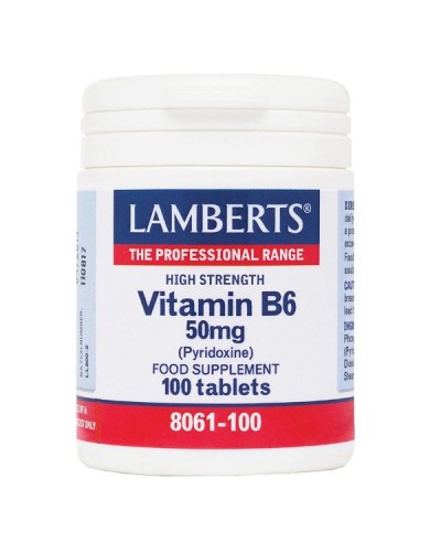 LAMBERTS VITAMIN B6 50mg 100tabs