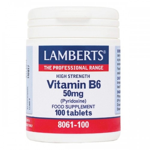 LAMBERTS VITAMIN B6 50mg 100tabs