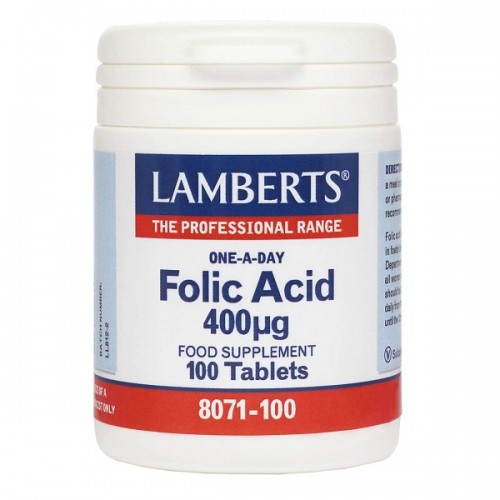 LAMBERTS FOLIC ACID 400μg 100tabs