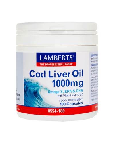 LAMBERTS COD LIVER OIL 1000mg 180caps