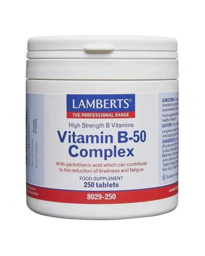 LAMBERTS VITAMIN B-50 COMPLEX 250tabs