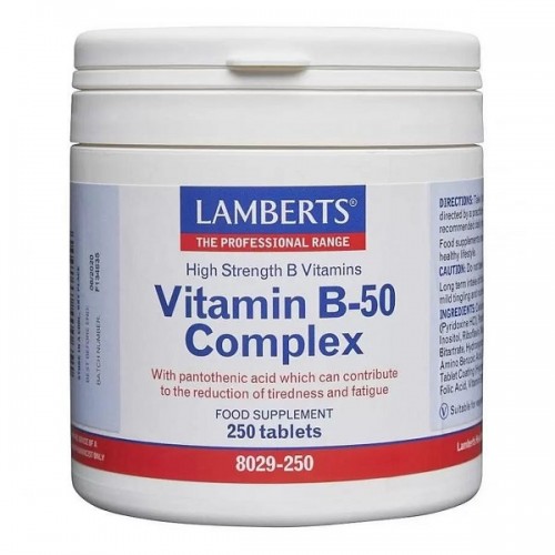 LAMBERTS VITAMIN B-50 COMPLEX 250tabs