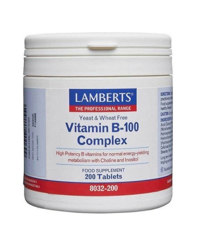 LAMBERTS VITAMIN B-100 COMPLEX 200tabs