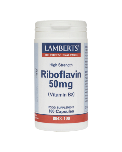 LAMBERTS RIBOFLAVIN 50mg (VITAMIN B2) 100caps