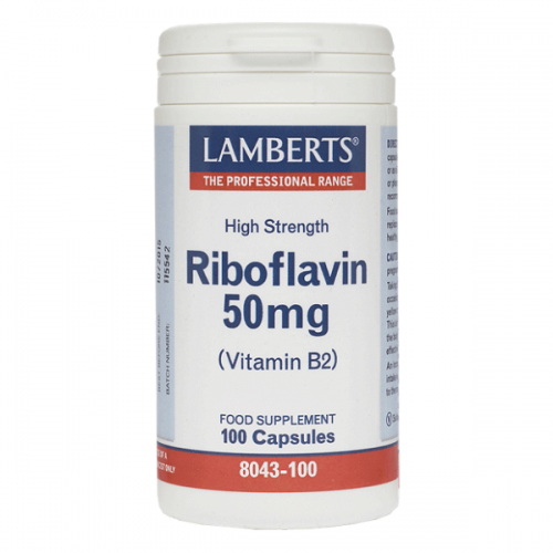 LAMBERTS RIBOFLAVIN 50mg (VITAMIN B2) 100caps