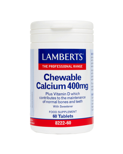 LAMBERTS CHEWABLE CALCIUM 400mg 60tabs