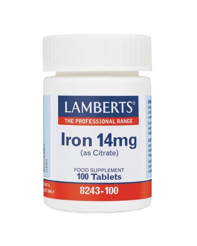 LAMBERTS IRON 14mg 100tabs