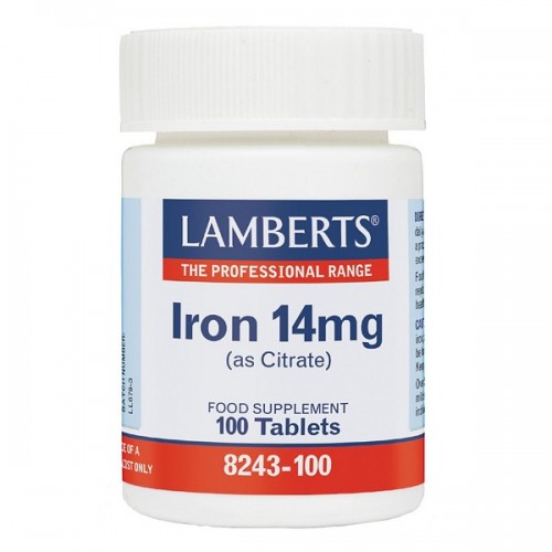 LAMBERTS IRON 14mg 100tabs