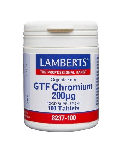 LAMBERTS GTF CHROMIUM 200μg 100tabs