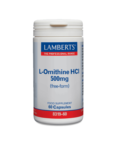 LAMBERTS L-ORNITHINE HCI 500mg 60caps