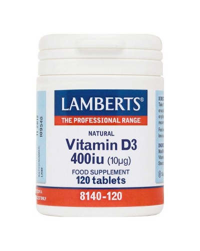 LAMBERTS VITAMIN D3 400iu (10μg) 120tabs