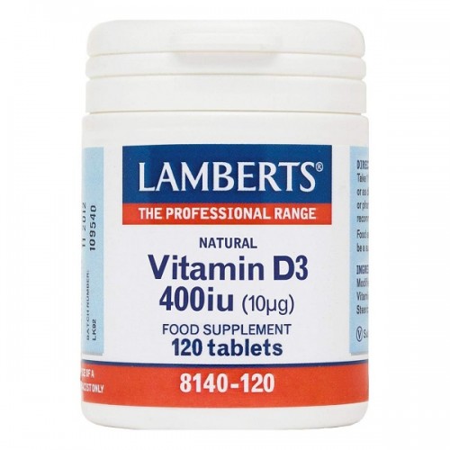 LAMBERTS VITAMIN D3 400iu (10μg) 120tabs