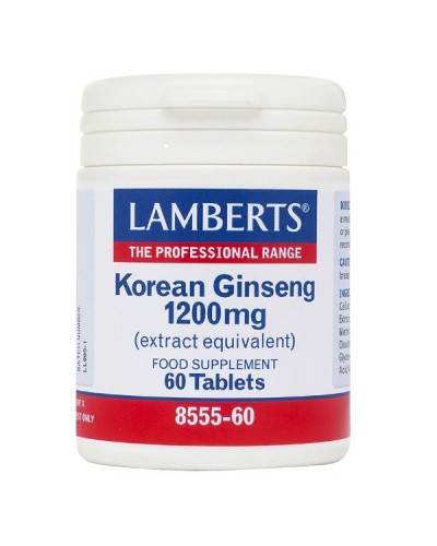 LAMBERTS KOREAN GINSENG 1200mg 60tabs