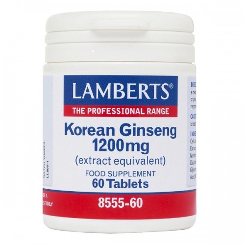 LAMBERTS KOREAN GINSENG 1200mg 60tabs