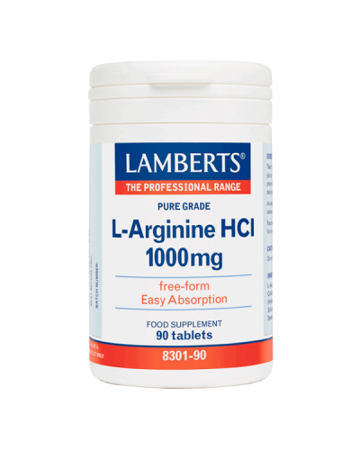 LAMBERTS L-ARGININE HCL 1000mg 90tabs