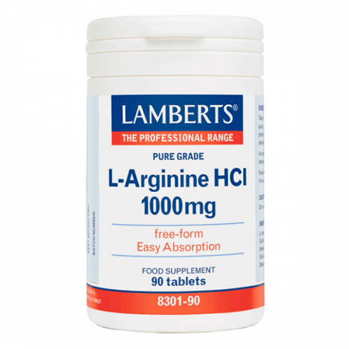 LAMBERTS L-ARGININE HCL 1000mg 90tabs