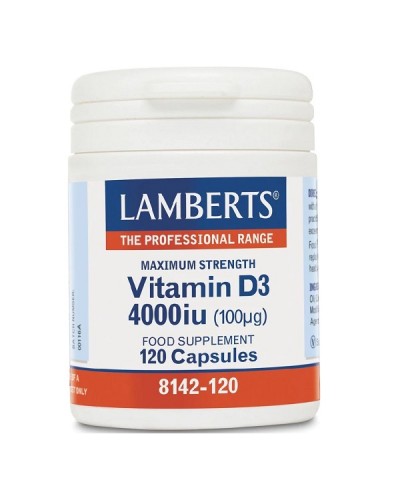 LAMBERTS VITAMIN D3 4000iu (100μg) 120caps