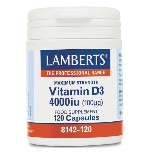 LAMBERTS VITAMIN D3 4000iu (100μg) 120caps