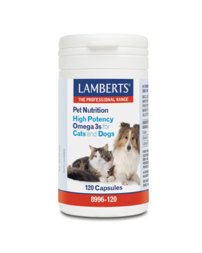 LAMBERTS PET NUTRITION HIGH POTENCY OMEGA 3S FOR CATS AND DOGS 120tabs