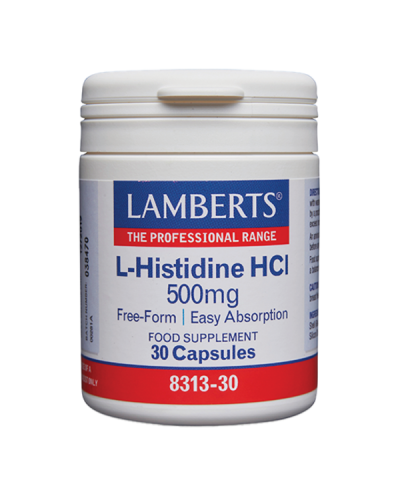 LAMBERTS L-HISTIDINE HCI 500mg 30caps