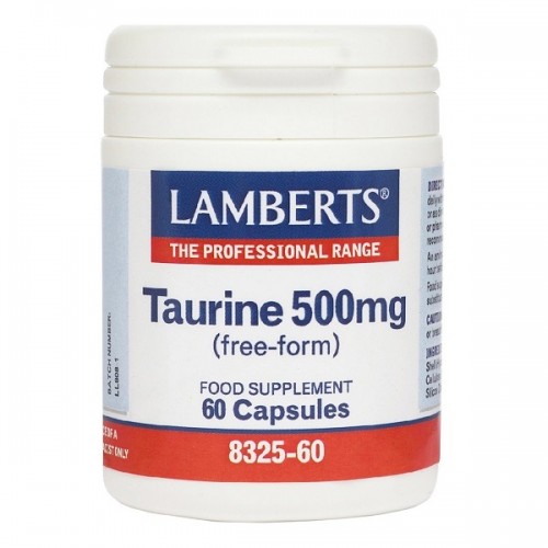 LAMBERTS TAURINE 500mg 60caps