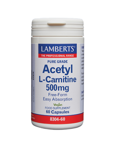 LAMBERTS ACETYL L-CARNITINE 500mg 60caps