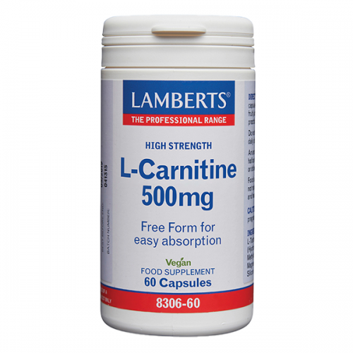 LAMBERTS L-CARNITINE 500mg 60caps