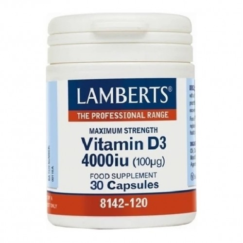 LAMBERTS VITAMIN D3 4000iu (100μg) 30caps