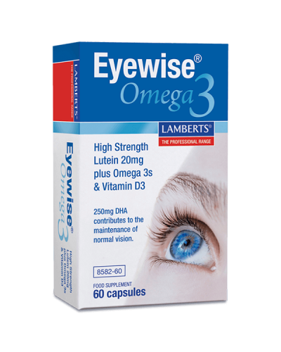 LAMBERTS EYEWISE HIGH STRENGTH LUTEIN 20mg PLUS OMEGA 3s & VITAMIN D3 60tabs