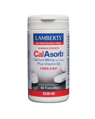 LAMBERTS CALASORB CALCIUM 800mg PLUS VITAMIN D3 60tabs