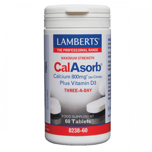 LAMBERTS CALASORB CALCIUM 800mg PLUS VITAMIN D3 60tabs