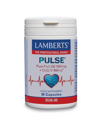 LAMBERTS PULSE PURE FISH OIL 1300mg WITH COQ10 100mg 90caps