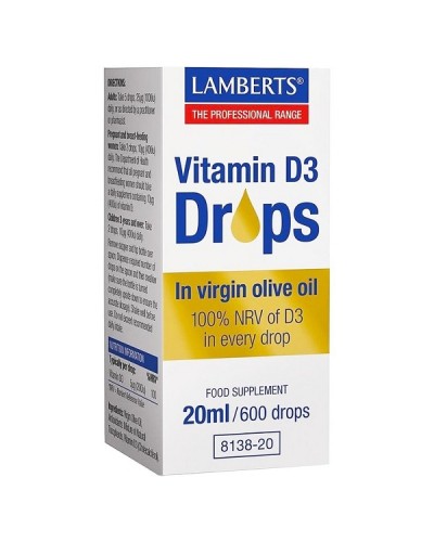 LAMBERTS VITAMIN D3 DROPS 20ml