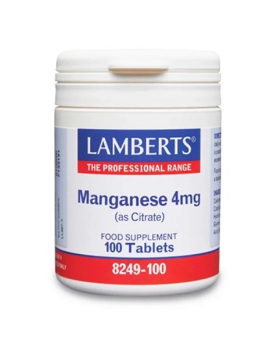 LAMBERTS MANGANESE 4mg 100tabs