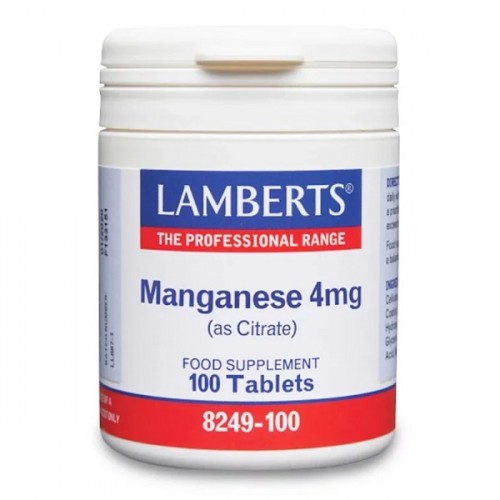 LAMBERTS MANGANESE 4mg 100tabs