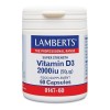 LAMBERTS VITAMIN D3 2000iu (50μg) 60caps