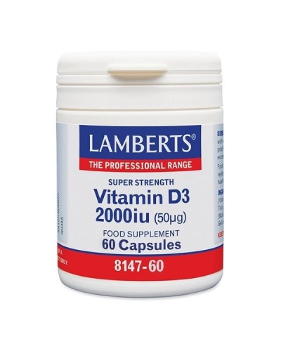 LAMBERTS VITAMIN D3 2000iu (50μg) 60caps