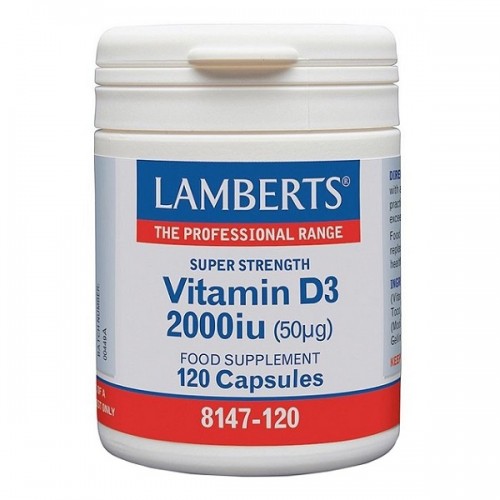 LAMBERTS VITAMIN D3 2000iu (50μg) 120caps