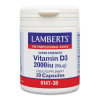 LAMBERTS VITAMIN D3 2000iu (50μg) 30caps