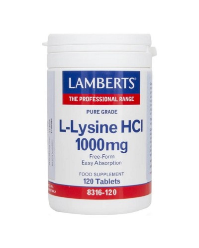 LAMBERTS L-LYSINE HCI 1000mg 120tabs