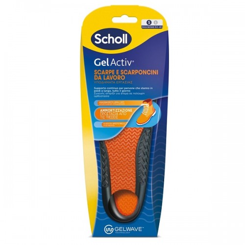 SCHOLL GEL ACTIV ΑΝΑΤΟΜΙΚΟΙ ΠΑΤΟΙ ΓΙΑ ΥΠΟΔΗΜΑΤΑ ΕΡΓΑΣΙΑΣ SMALL Νο 35,5-40,5 1 ζευγάρι