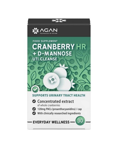 AGAN CRANBERRY HR +D-MANNOSE 30VEG. CAPS